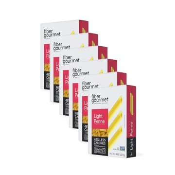 Fiber Gourmet Pasta - Light Penne Pasta - Low Net Carb, Fiber-Rich, Low Calorie, Healthy Pasta - Mad...