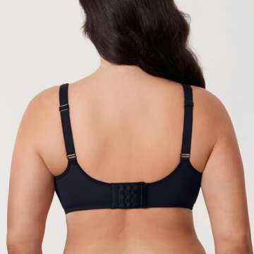 DELIMIRA Women's Confishape Full Coverage Bra Plus Size Supportive Underwire Unlined Comfortable Bra...