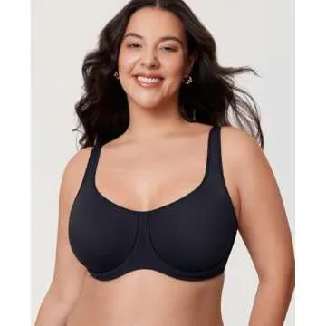 DELIMIRA Women's Plus Size Comfort Bra for Full Coverage