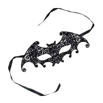 Kinhowly Women's Halloween Costumes, Halloween Skeleton Cape Poncho for Women Gifts,Includes Halloween Masquerade Mask (White)