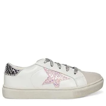 Steve Madden Girls Shoes Girls Rezume Sneaker, White Multi, 2 Little Kid