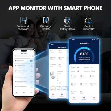 12V 300AH Bluetooth LiFePO4 Lithium Battery with Self-Heating, Built-in 200A BMS, Supports Low Temp Charging(-4°F), 5000+ Cycles, Max 2560W Power, Perfect for RV/Camper and Off-Grid Applications, etc.