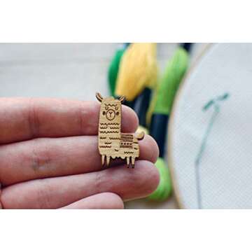 Llama Needle Minder - Magnetic Cross Stitch Tool