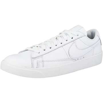 NIKE Women's Sneakers Fitness Shoes, White, White, White, White 111, 6.5 AU