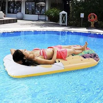 Mr. Burrito Pool Float 2 Pack, Summer Fun Inflatable Giant Burrito Float for Adult and Kids, 68 Inch...