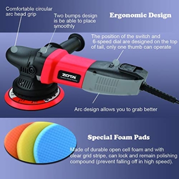 ZOTA Buffer Polisher - Professional 15mm Orbital Tool