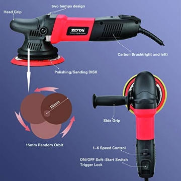 ZOTA Buffer Polisher - Professional 15mm Orbital Tool