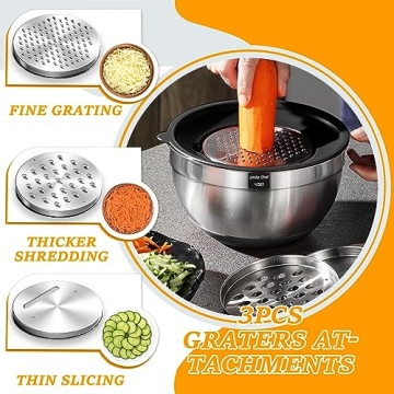 Umite Chef Mixing Bowls Set with Airtight Lids