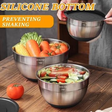 Umite Chef Mixing Bowls Set with Airtight Lids