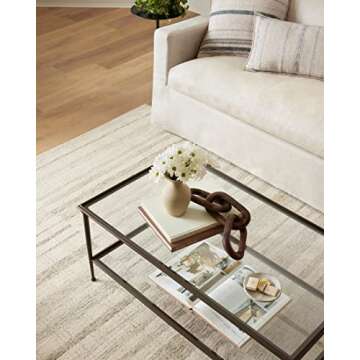 Loloi Chris Loves Julia Chris Collection CHR-02 Natural/Sage 7'-9'' x 9'-9'', .50" Pile Height, Area Rug