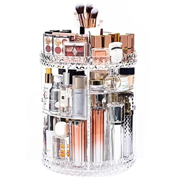 DreamGenius Makeup Organizer, 360 Degree Rotating Cosmetic Storage Organizer, 7-Layer Adjustable Mak...