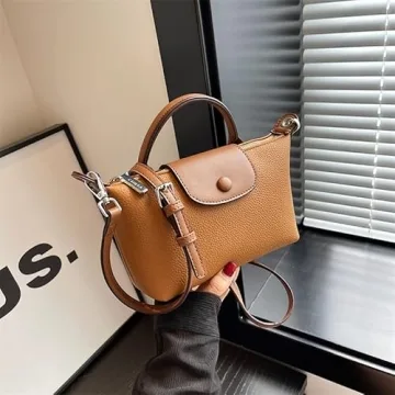 VesaNa Yoolo Fashion Crossbody Bags for Women - quilted crossbody bags for women,2023 Autumn New Shoulder Bags Handbags（Brown）