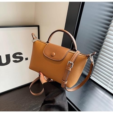 VesaNa Yoolo Fashion Crossbody Bags for Women - quilted crossbody bags for women,2023 Autumn New Shoulder Bags Handbags（Brown）