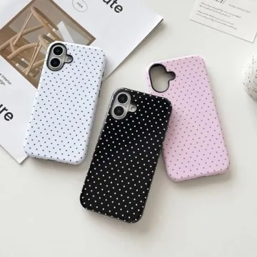 Chic Sayoaho iPhone 17 Case with Cute Polka Dot Design