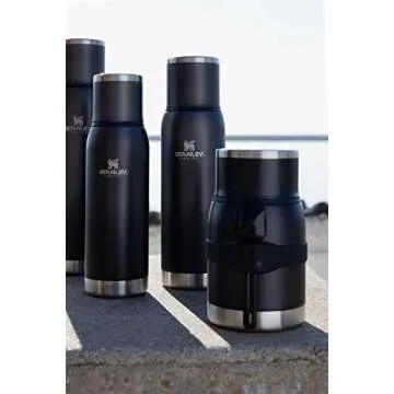 Stanley Adventure to-Go Food Jar and Spork 24 oz | Vacuum Insulated Thermos Food Container | Wide Mouth Screw On Lid | Stainless Steel | BPA-Free | Frost