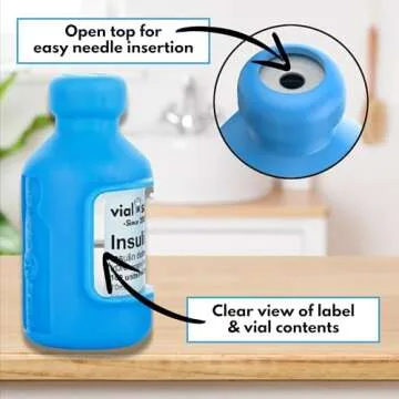 VIAL SAFE Insulin Vial Protector Case for 10mL Bottles