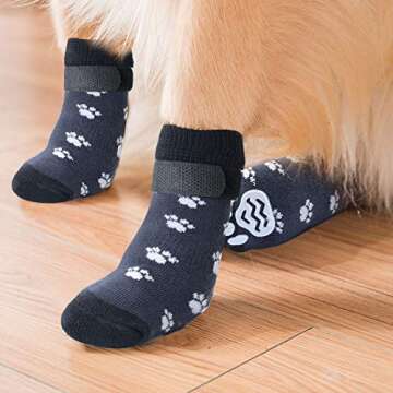 Rypet Anti-Slip Dog Socks for Indoor Pet Safety