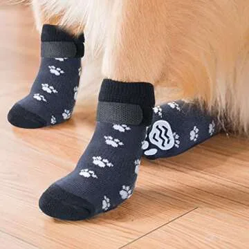Rypet Anti-Slip Dog Socks for Indoor Pet Safety