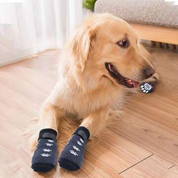 Rypet Anti-Slip Dog Socks for Indoor Pet Safety