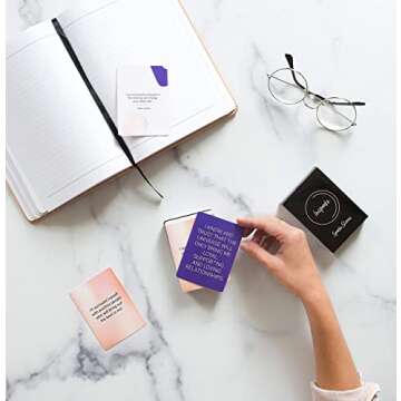 Insparke- 52 Piece Empowering Affirmation Cards for Motivation & Manifestation - Daily Positive Affirmation Set - Practice Self Care Everyday for Stress Relief & Inspiration