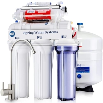 iSpring RCC7AK-UV, NSF Certified, 75GPD 7-Stage Under Sink Reverse Osmosis RO Drinking Water Filtrat...