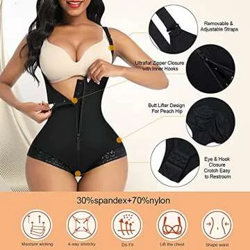 FeelinGirl Colombianas Shapewear for Women Tummy Control Post Surgery Compression Garment Body Shaper Girdle