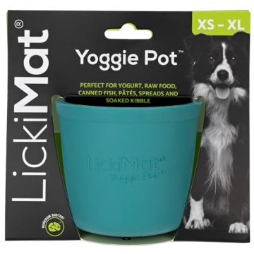LICKIMAT Yoggie Pot Fun Enrichment Slow Feeder for Dogs