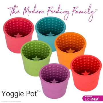 LICKIMAT Yoggie Pot Fun Enrichment Slow Feeder for Dogs