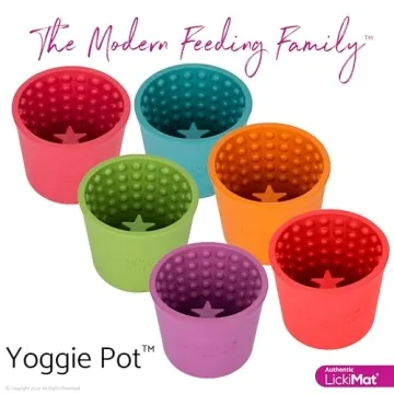 LICKIMAT Yoggie Pot Fun Enrichment Slow Feeder for Dogs