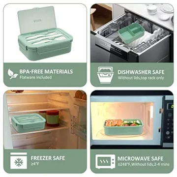 Versatile 1100ML Leakproof Bento Box with Utensils