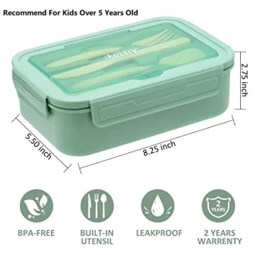 Versatile 1100ML Leakproof Bento Box with Utensils