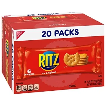 RITZ Original Crackers 20 Snack Packs For Delicious Snacking