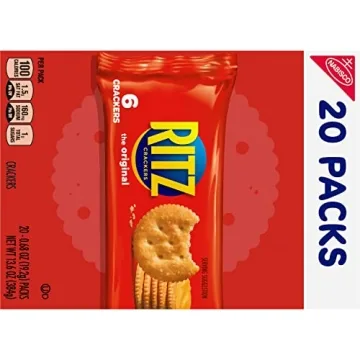 RITZ Original Crackers 20 Snack Packs For Delicious Snacking