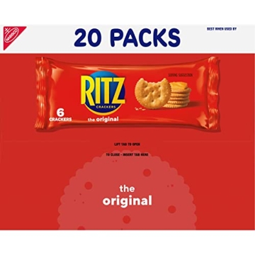 RITZ Original Crackers 20 Snack Packs For Delicious Snacking