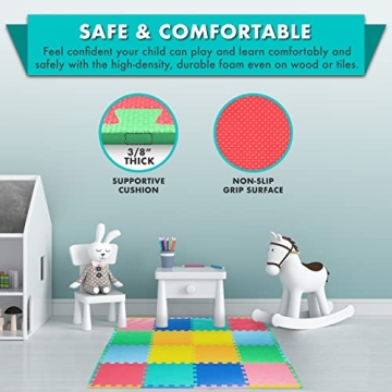 ProSource Foam Puzzle Play Mat for Kids Safe Easy Clean