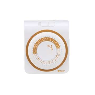 Woods 50001WD Indoor 24-Hour Heavy Duty Plug-In Mechanical Timer; 1 Grounded Outlet