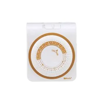 Woods 50001WD Indoor 24-Hour Heavy Duty Plug-In Mechanical Timer; 1 Grounded Outlet