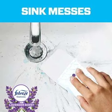 Mr. Clean Magic Eraser Bath with Febreze Lavender Scent, Cleaning Pads with Durafoam, 2 Count