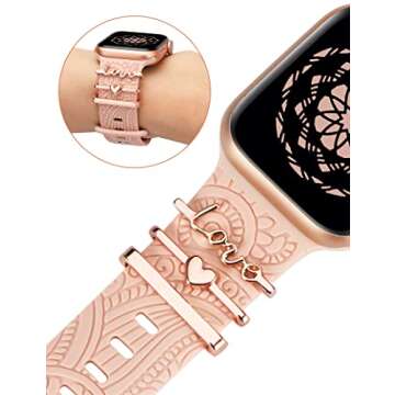 Decorative Rings Loops Apple Watch Bands for Women
