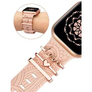 Decorative Rings Loops Apple Watch Bands for Women