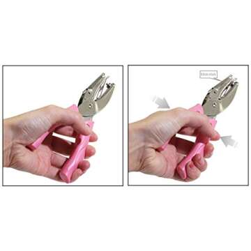 Jeemitery 1/16 Inch Small Mini Tiny Shaped Circle Metal Single Handheld Hole Paper Punch Punchers