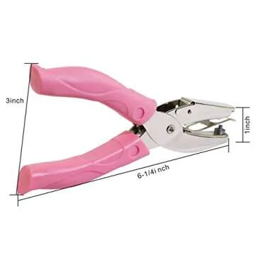 Jeemitery 1/16 Inch Small Mini Tiny Shaped Circle Metal Single Handheld Hole Paper Punch Punchers