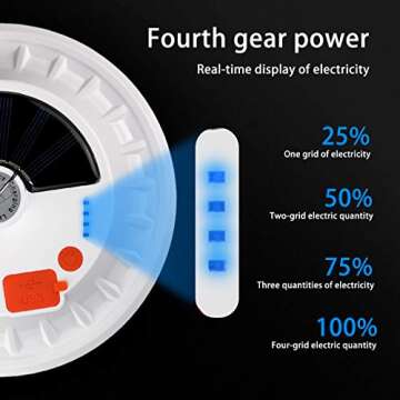 USB Solar Camping Light with Remote Control for Outdoor Use