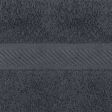 Utopia Towels 6 Pack- Bath Towel Set, 100% Ring Spun Cotton (24 x 48 Inches) Medium Lightweight and Highly Absorbent Quick Drying, Premium Towels for Hotel, Spa and Bathroom (Grey)
