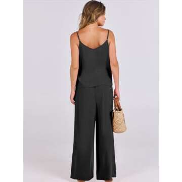 ANRABESS Women's Linen Lounge Set for Summer Style