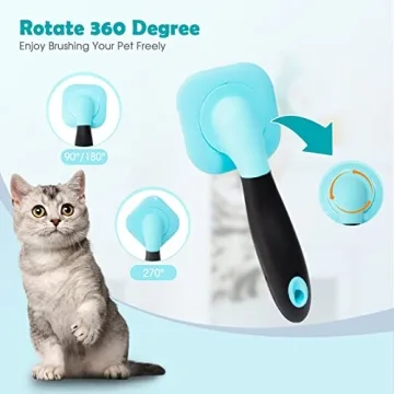 Slicker Brush for Small Dogs and Cats - Gentle Grooming Tool