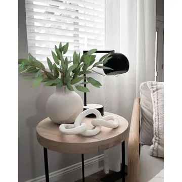 ANNIE&PANDA 3 Pack Faux Artificial Eucalyptus Stems with Faux Seeds 31'' Tall Fake Plants Leaves Olive Tree Branches Faux Greenery Stems for Bridal Wedding Bouquet Vase Table Centerpiece Decor