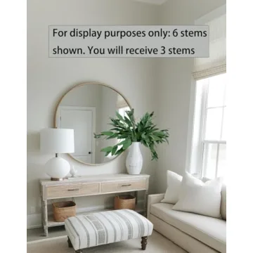 ANNIE&PANDA 3 Pack Faux Artificial Eucalyptus Stems with Faux Seeds 31'' Tall Fake Plants Leaves Olive Tree Branches Faux Greenery Stems for Bridal Wedding Bouquet Vase Table Centerpiece Decor