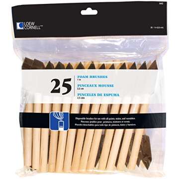 Loew Cornell 25-Piece Foam Brush Set for All Artists