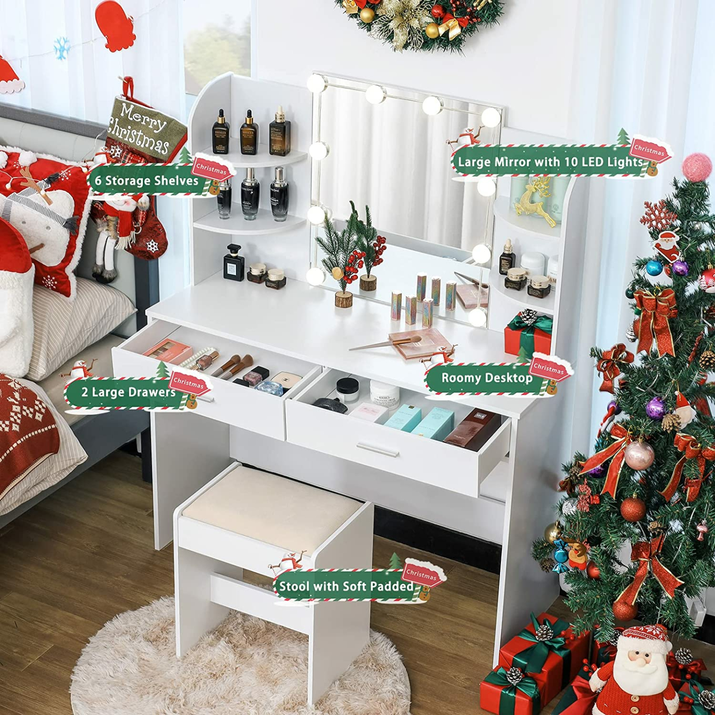 Elegant Large Vanity Set for Christmas Gift